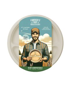10 3 Comp Farmer's Fiber Collection Round Plate