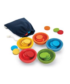 Sort & Count Cups Color Sorting Toys