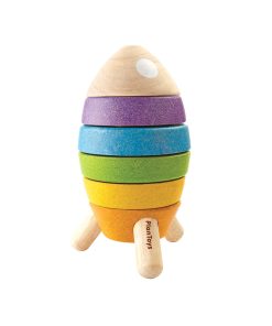 Wooden Sorting and Stacking Rocket