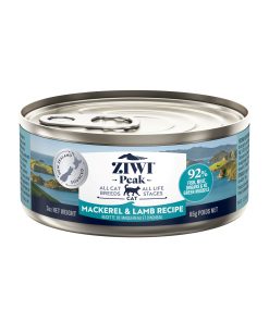 Canned Wet Cat Food - Mackerel & Lamb – All Natural. High Protein. Grain Free. Limited Ingredient