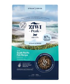 Steam & Dried Cat Food - Wild South Fish – High Protein. Skin & Coat Health. Low Carb