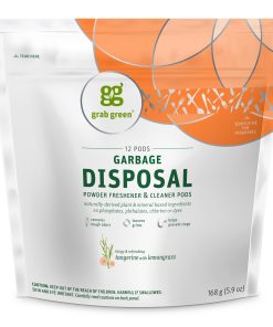 Garbage Disposal Freshener & Cleaner Pods - Tangerine with Lemongrass