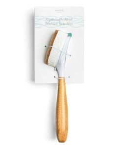 Replaceable Head Walnut Scrubber Dish Brush
