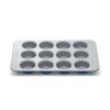 12-Cup Muffin Pan - 15.5x10 Non-Stick Ceramic